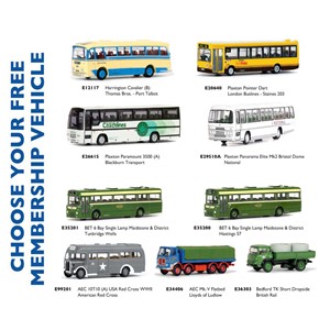 Bachmann Collectors Club EFE Membership FREE Bus Selection