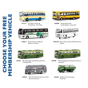 Bachmann Collectors Club EFE Membership FREE Bus Selection